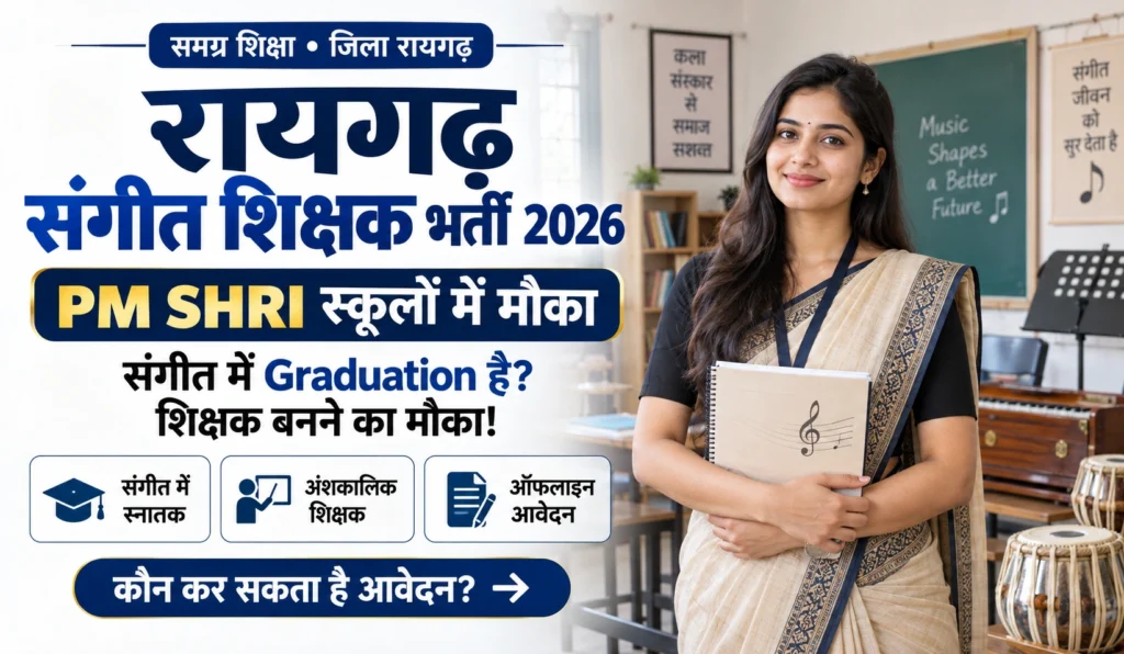 Raigarh Music Teacher Recruitment 2026