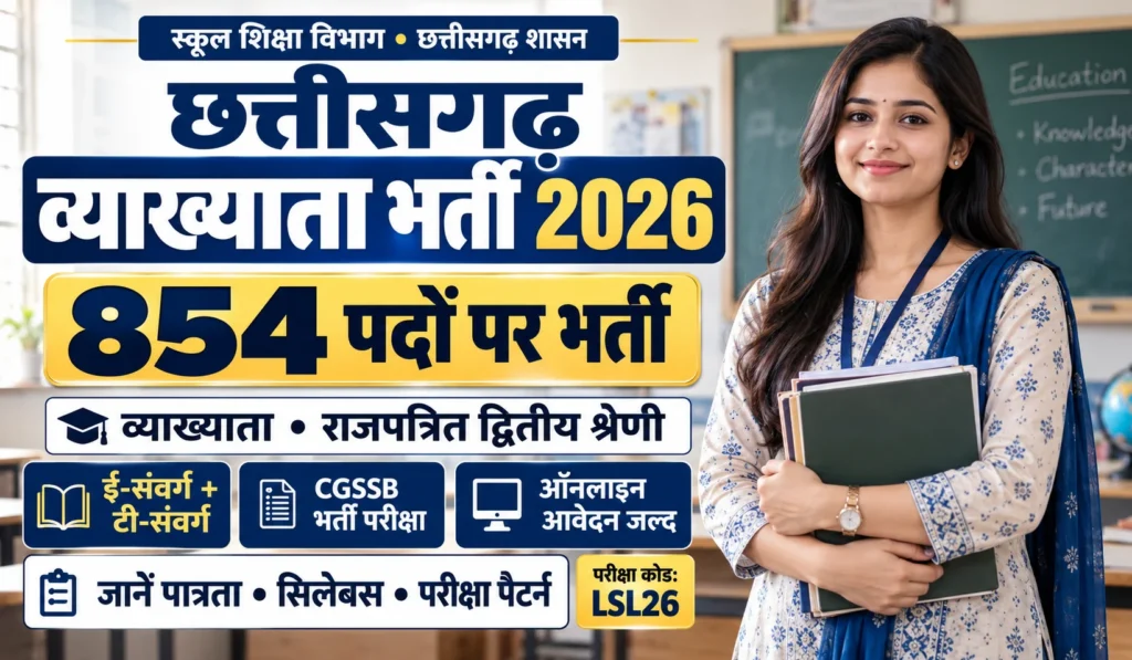 Chhattisgarh Lecturer Vacancy 2026