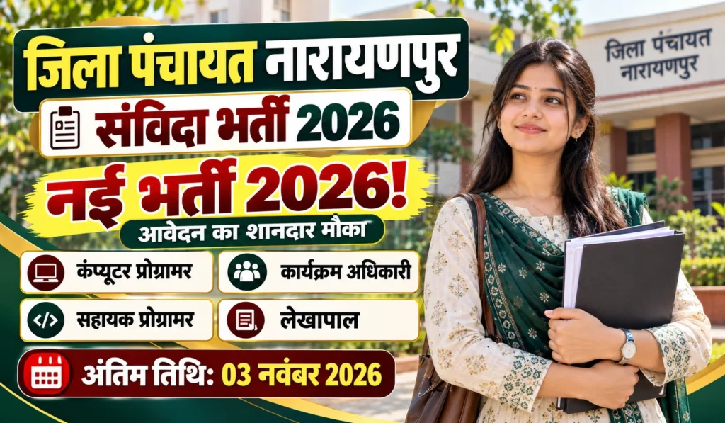 Narayanpur Zila Panchayat Recruitment 2026