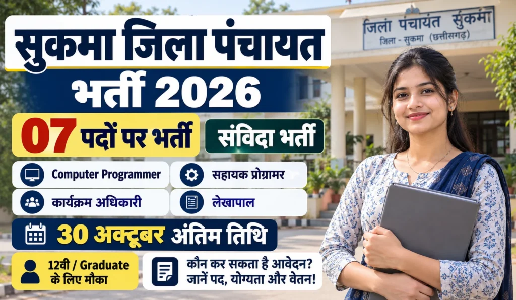 Zila Panchayat Sukma Recruitment 2026