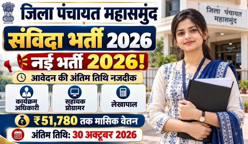 Zila Panchayat Mahasamund Recruitment 2026